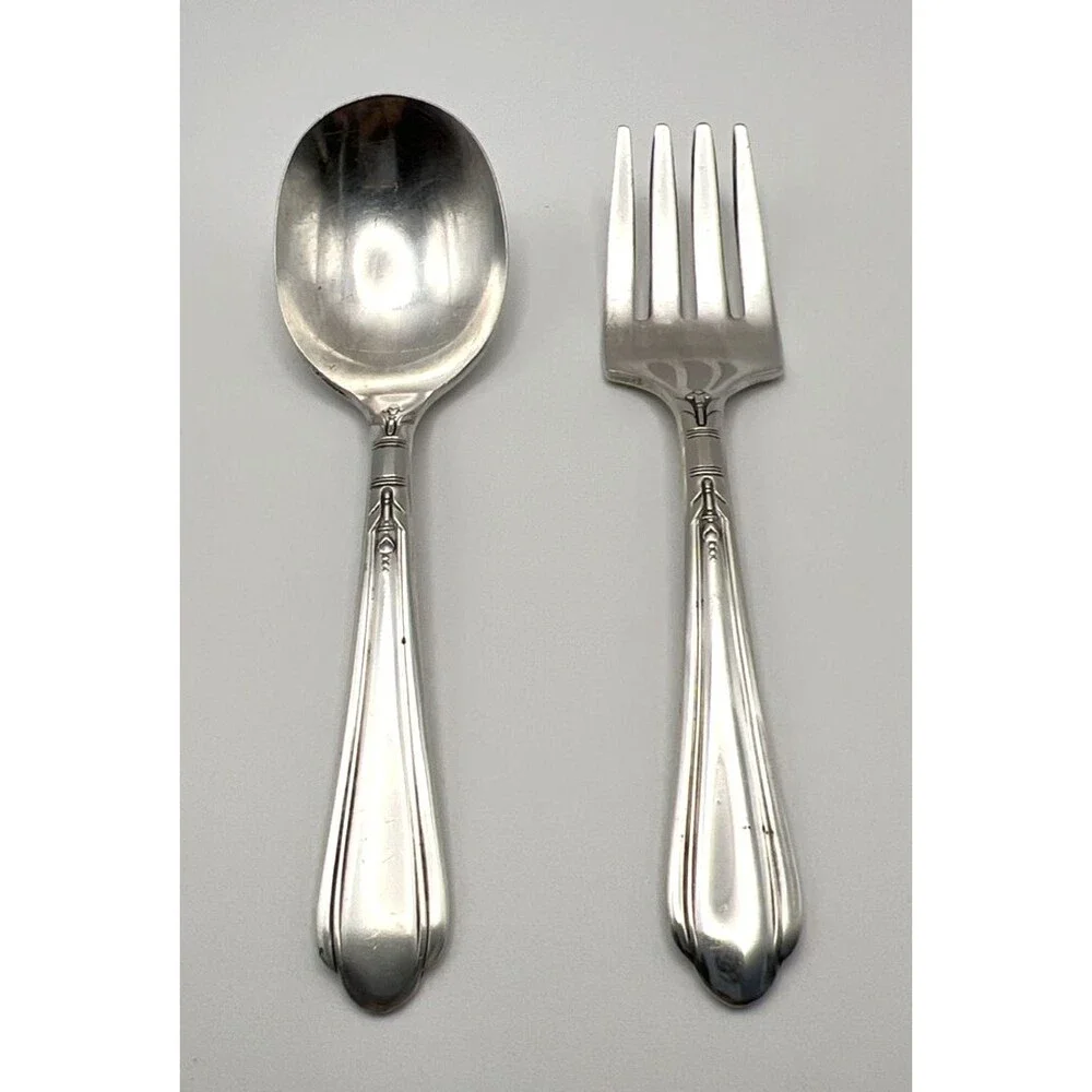 Vintage Nursery Silver Plate A1 2-pc Set